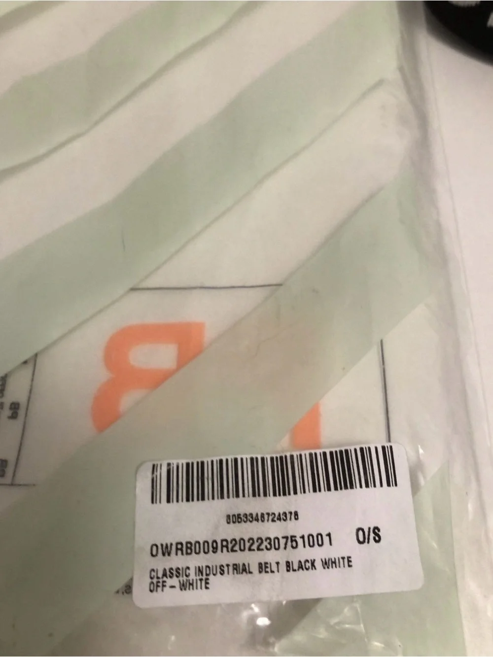Off-White Black and White Industrial Phone Strap - Logo Webbing
